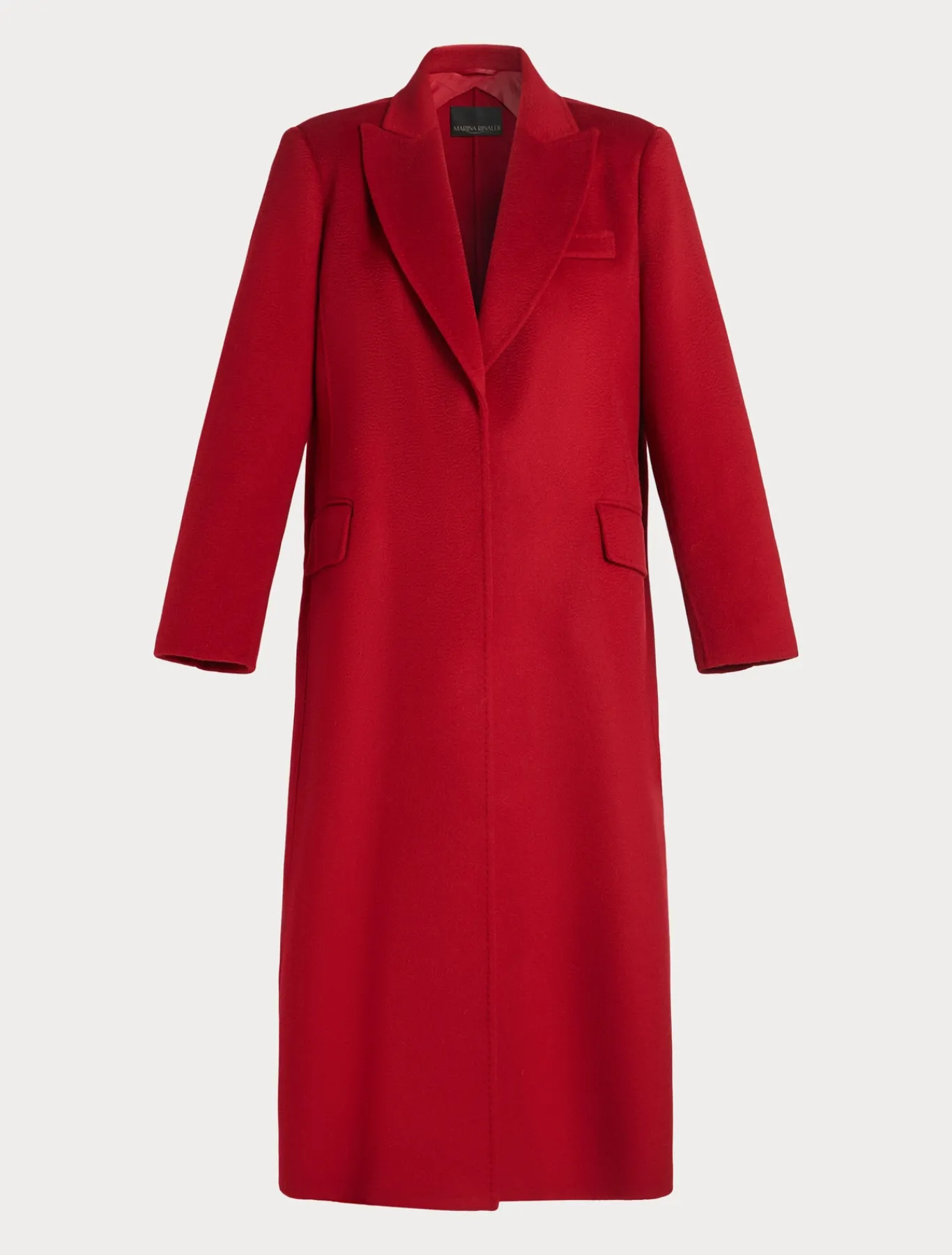 Marina Rinaldi Manteau double de laine ROUGE Online