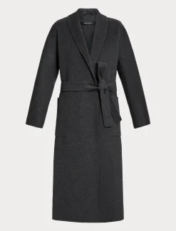 Marina Rinaldi Manteau double de laine GRISMOYEN Sale