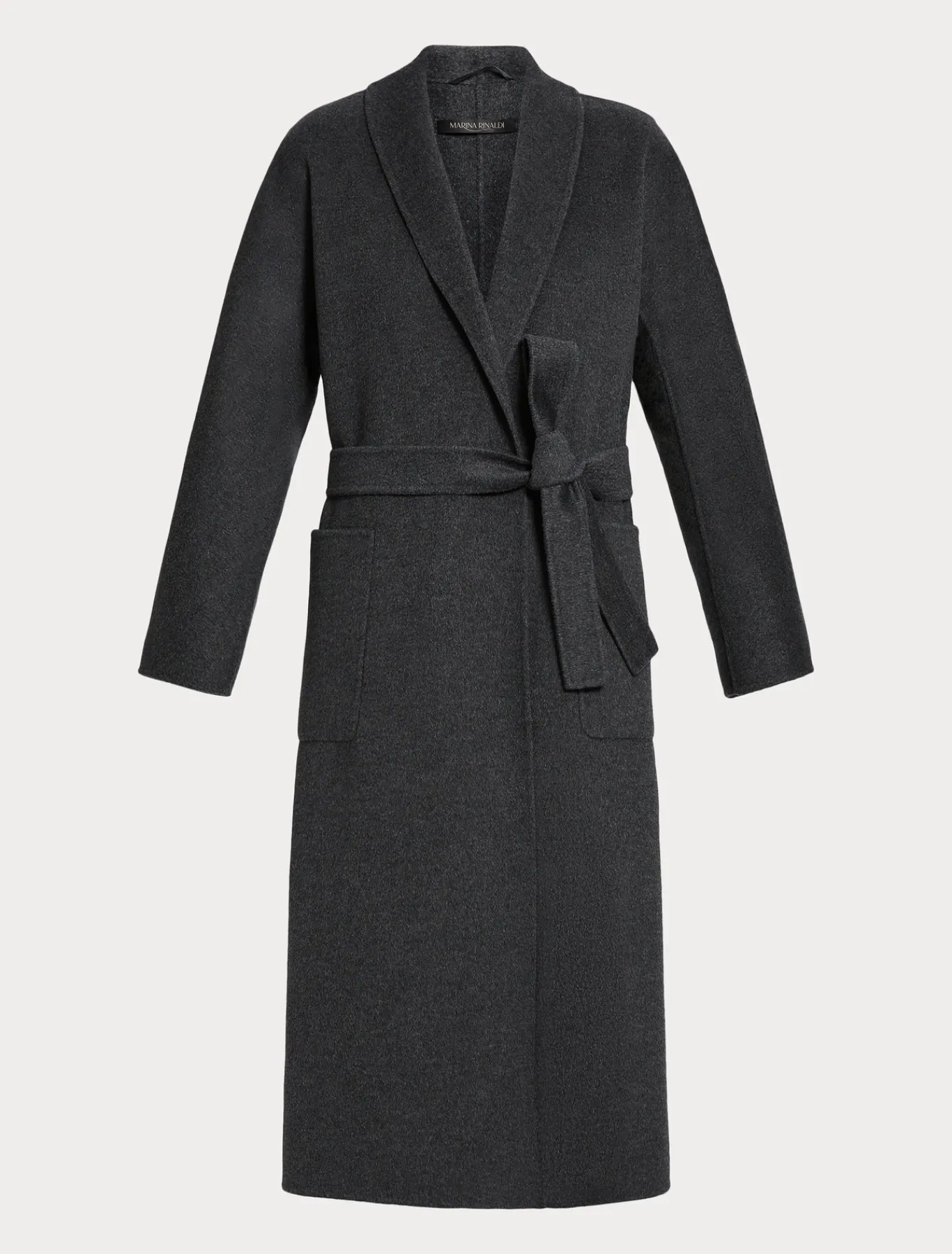 Marina Rinaldi Manteau double de laine GRISMOYEN Sale