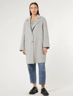 Marina Rinaldi Manteau double de laine mélangée GRISMOYEN Outlet