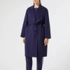 Marina Rinaldi Manteau double de laine mélangée BLEU Online