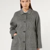 Marina Rinaldi Manteau double de laine mélangée NOIR Discount