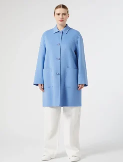 Marina Rinaldi Manteau double de laine mélangée AZURE Outlet