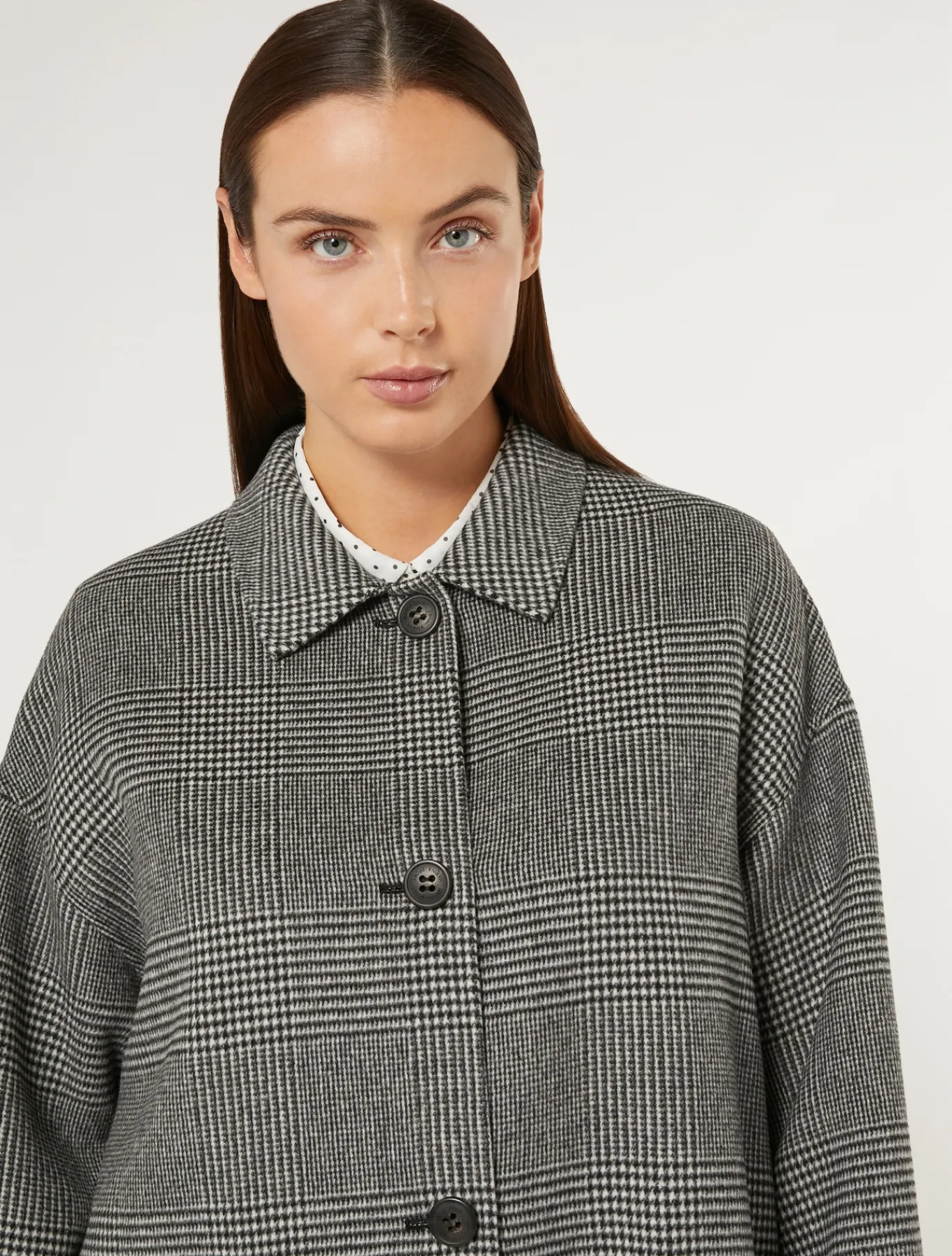 Marina Rinaldi Manteau double de laine mélangée NOIR Discount