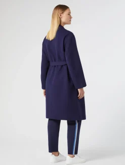 Marina Rinaldi Manteau double de laine mélangée BLEU Online