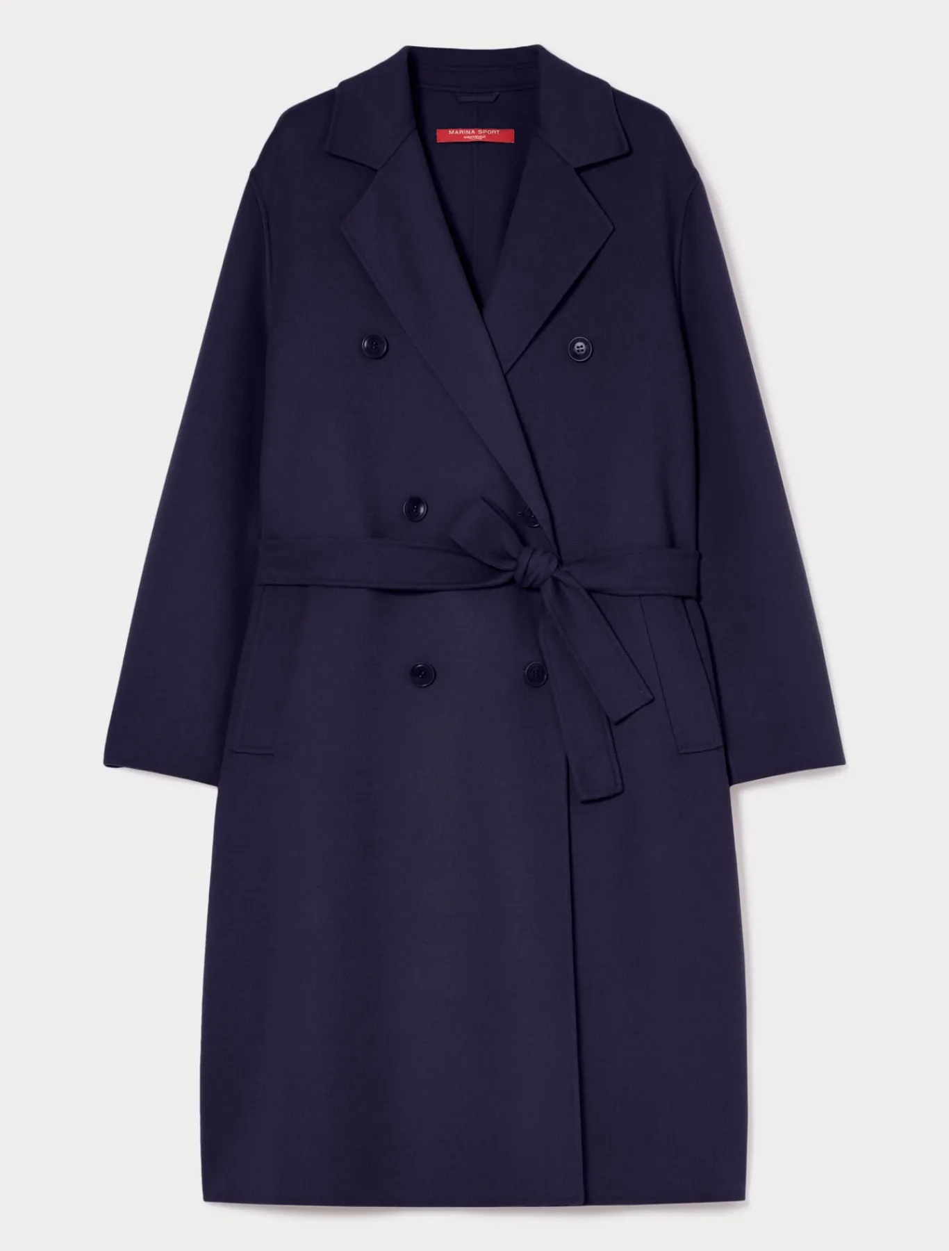 Marina Rinaldi Manteau double de laine mélangée BLEU Online