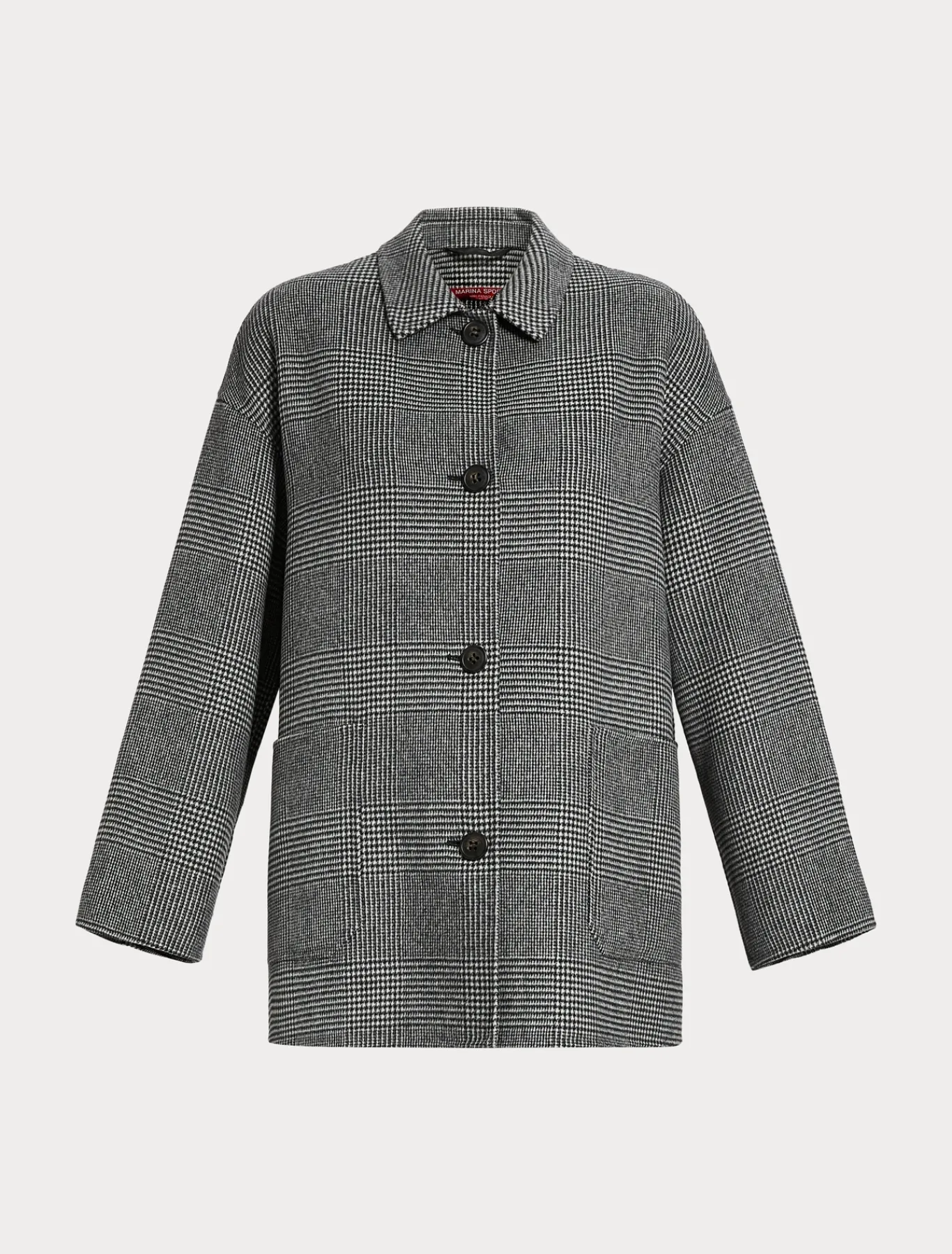 Marina Rinaldi Manteau double de laine mélangée NOIR Discount