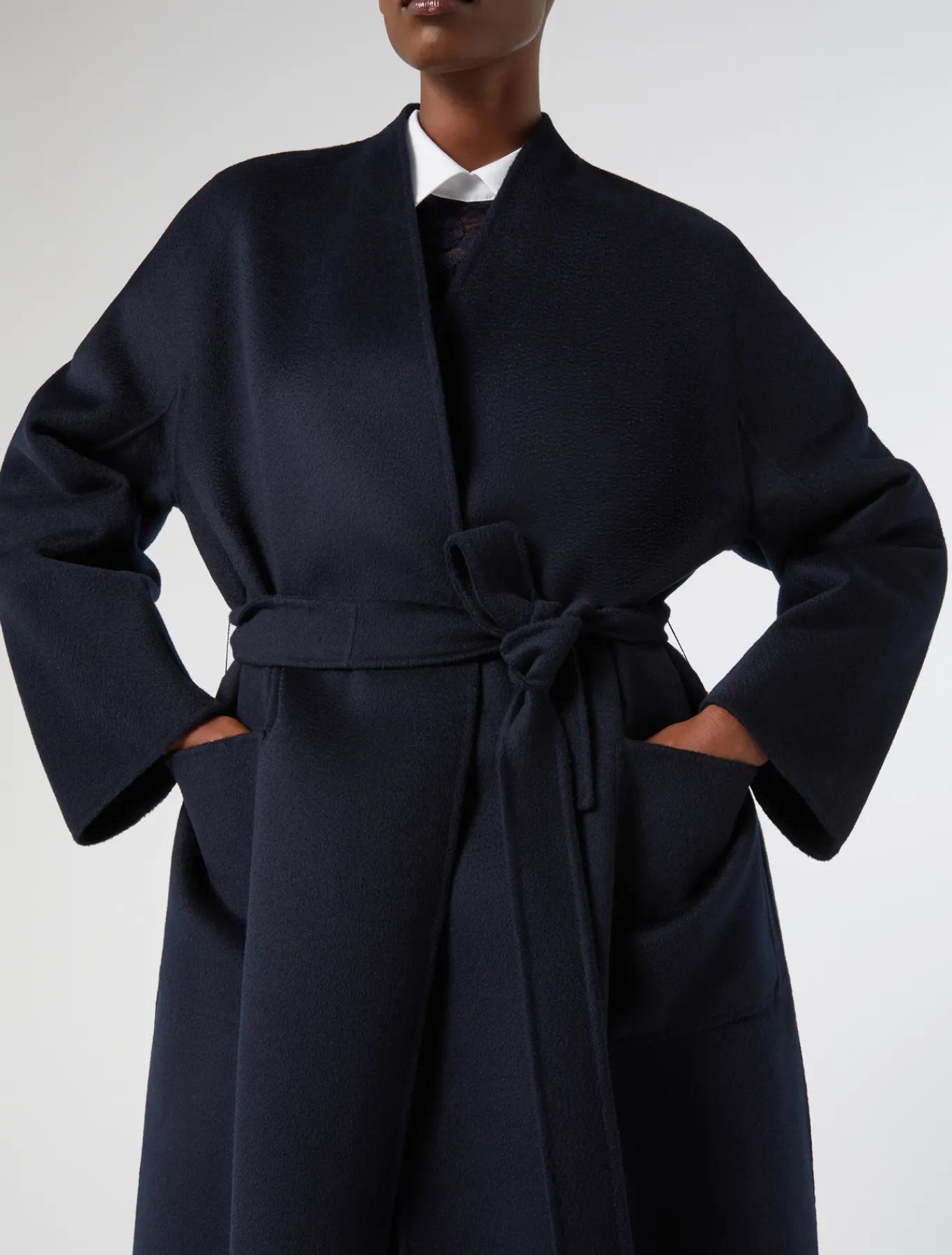 Marina Rinaldi Manteau double de pure laine BLEUNUIT Best