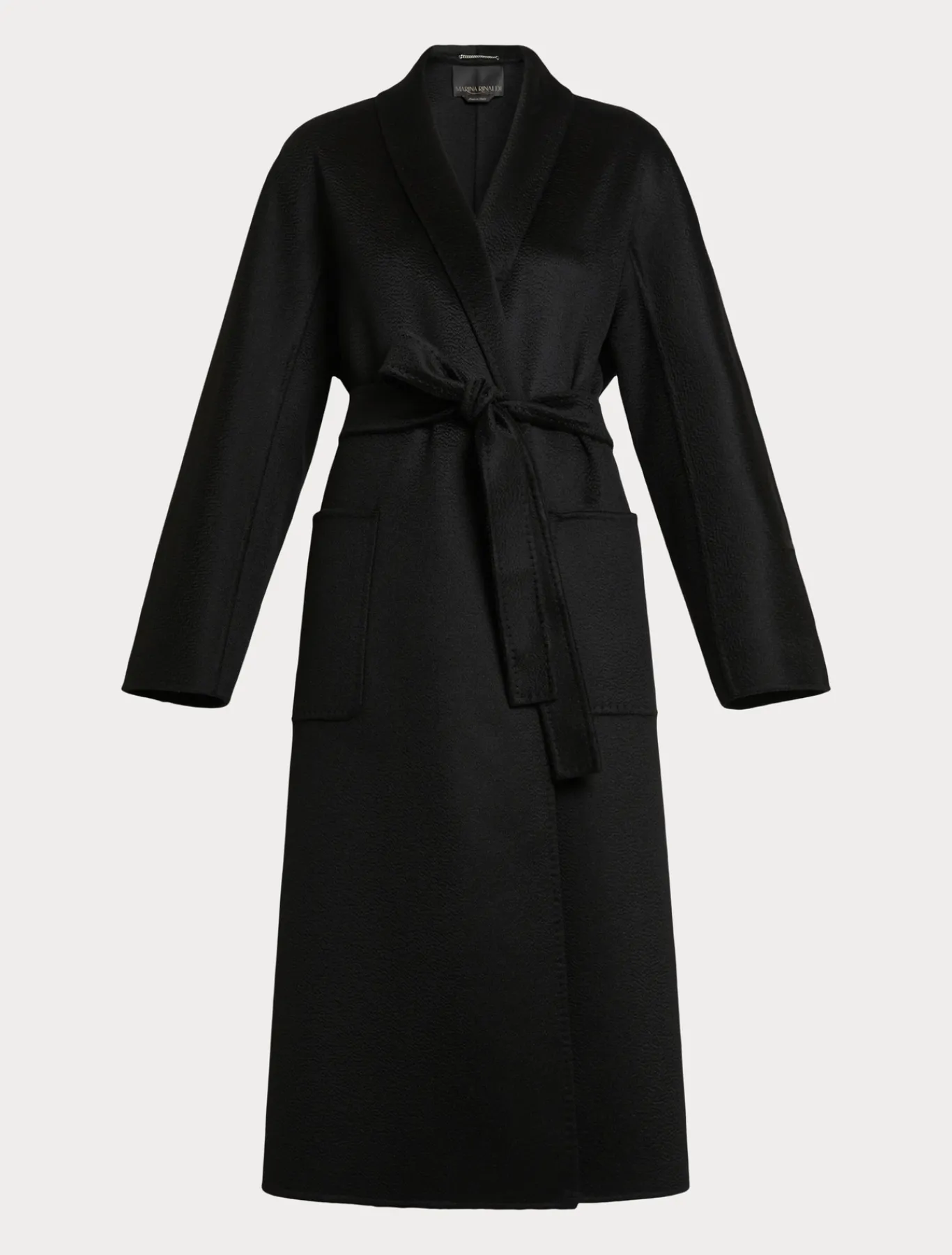 Marina Rinaldi Manteau double en cachemire NOIR Outlet