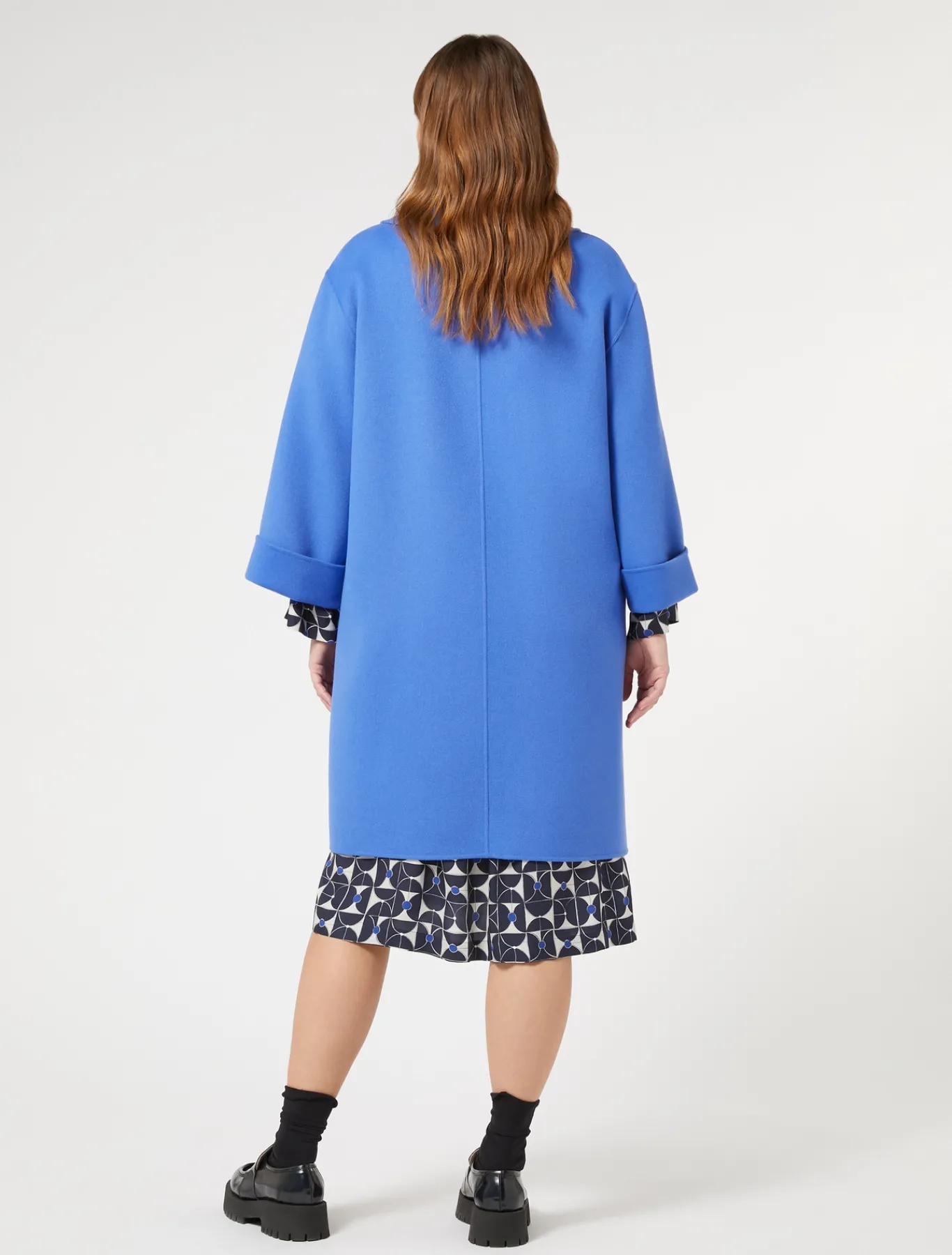Marina Rinaldi Manteau double en laine et cachemire BLEUDECHINE Online