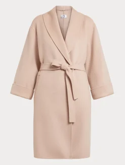 Marina Rinaldi Manteau double en laine et cachemire IVOIRE Outlet