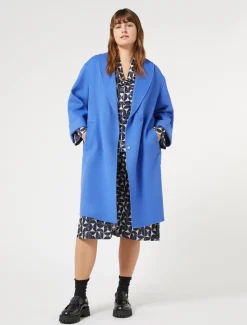 Marina Rinaldi Manteau double en laine et cachemire BLEUDECHINE Online