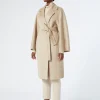 Marina Rinaldi Manteau double en pur cachemire NOISETTE New