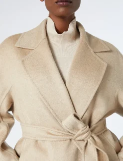 Marina Rinaldi Manteau double en pur cachemire NOISETTE New