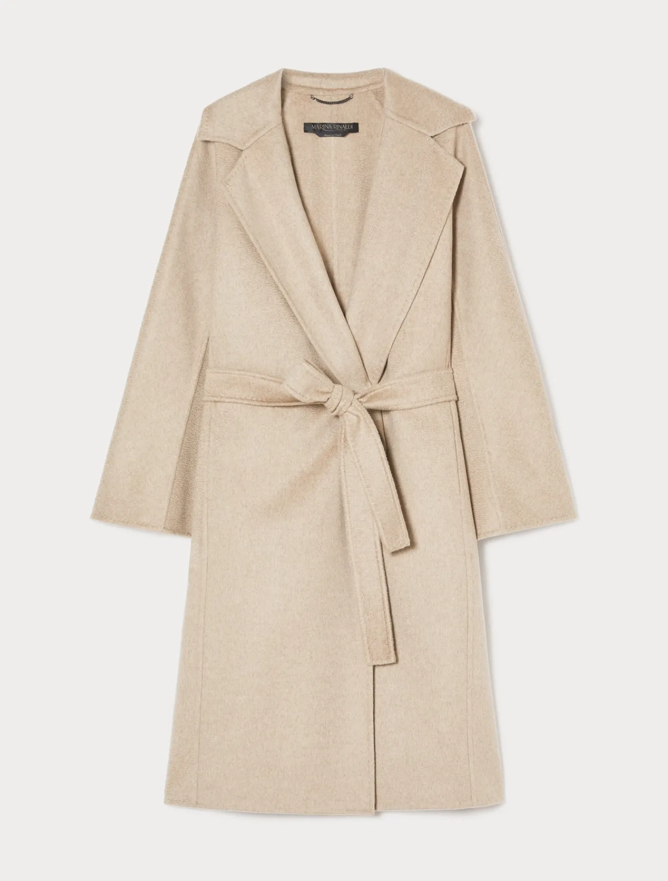Marina Rinaldi Manteau double en pur cachemire NOISETTE New
