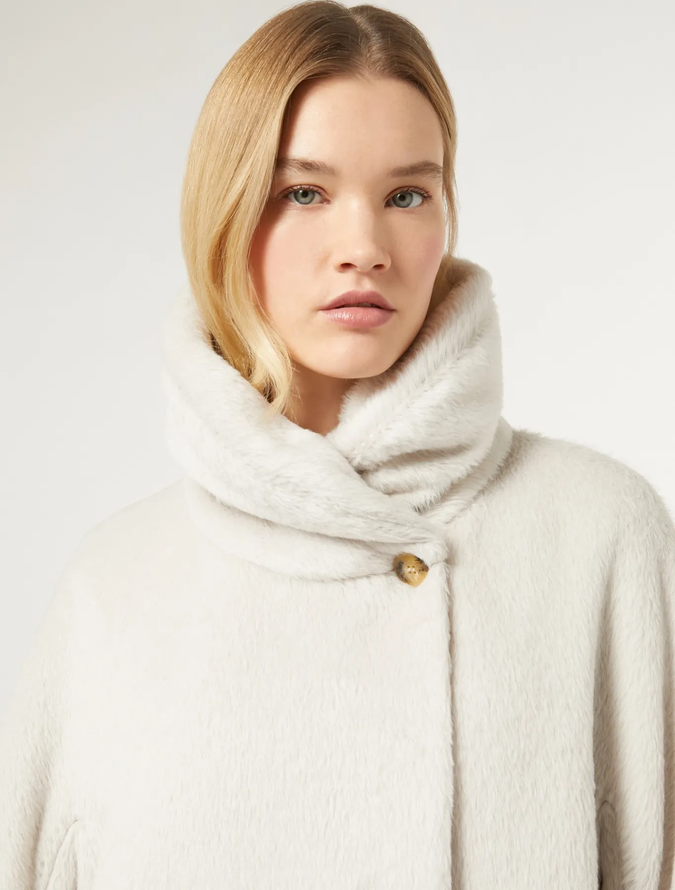 Marina Rinaldi Manteau en alpaga et laine MAKEUPLUMIERE Sale