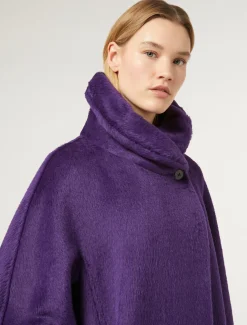 Marina Rinaldi Manteau en alpaga et laine VIOLET Hot