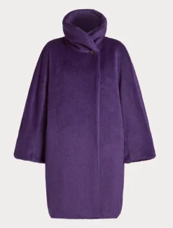 Marina Rinaldi Manteau en alpaga et laine VIOLET Hot