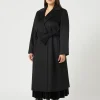 Marina Rinaldi Manteau en drap de laine NOIR Fashion