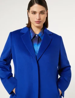 Marina Rinaldi Manteau en drap de laine BLEUET Hot