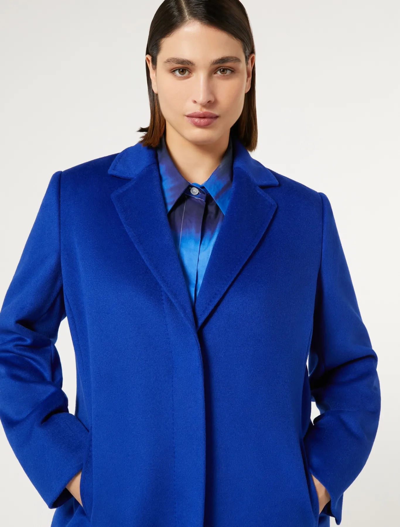Marina Rinaldi Manteau en drap de laine BLEUET Hot