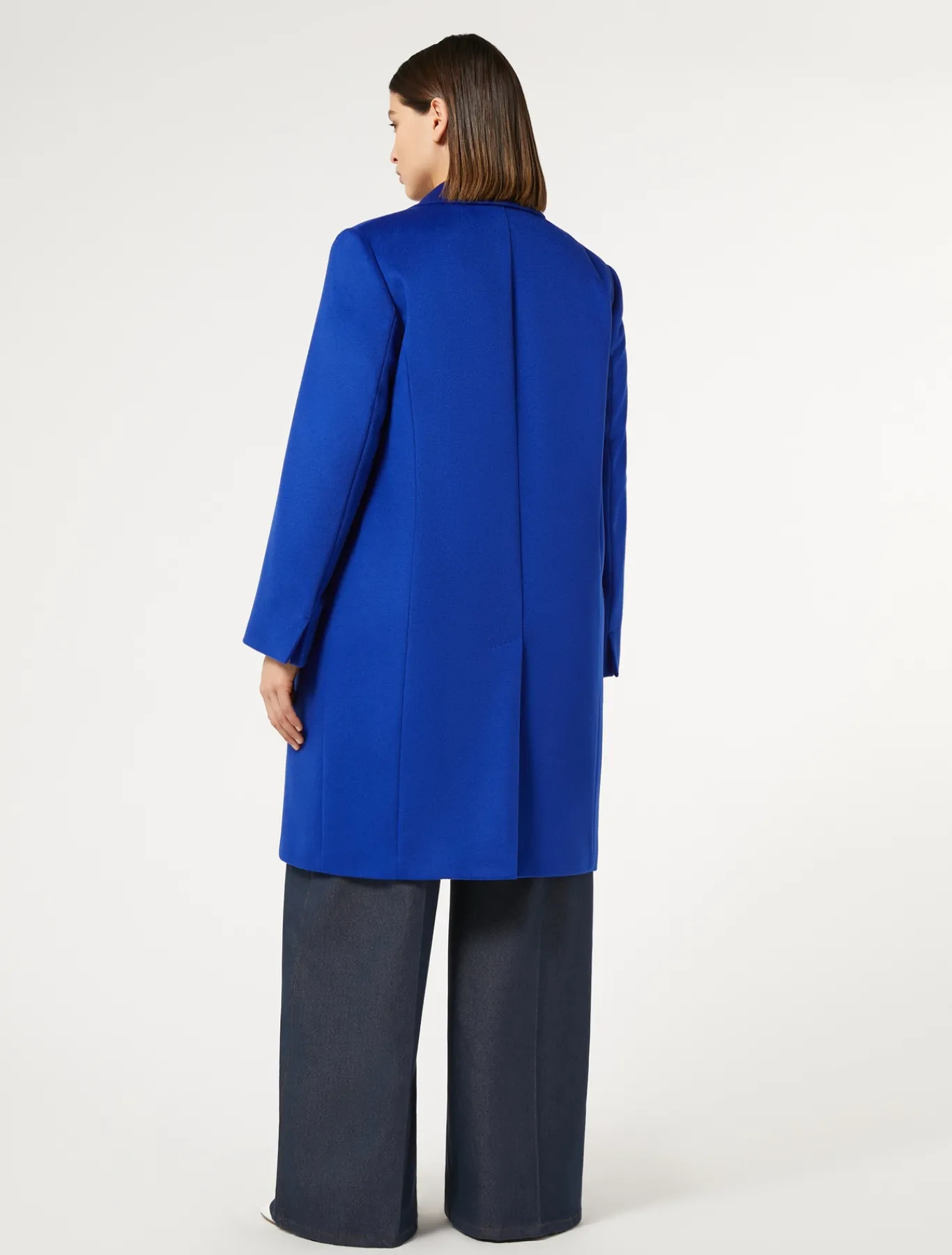 Marina Rinaldi Manteau en drap de laine BLEUET Hot
