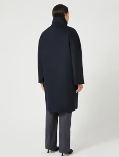 Marina Rinaldi Manteau en drap de laine BLEUNUIT Hot