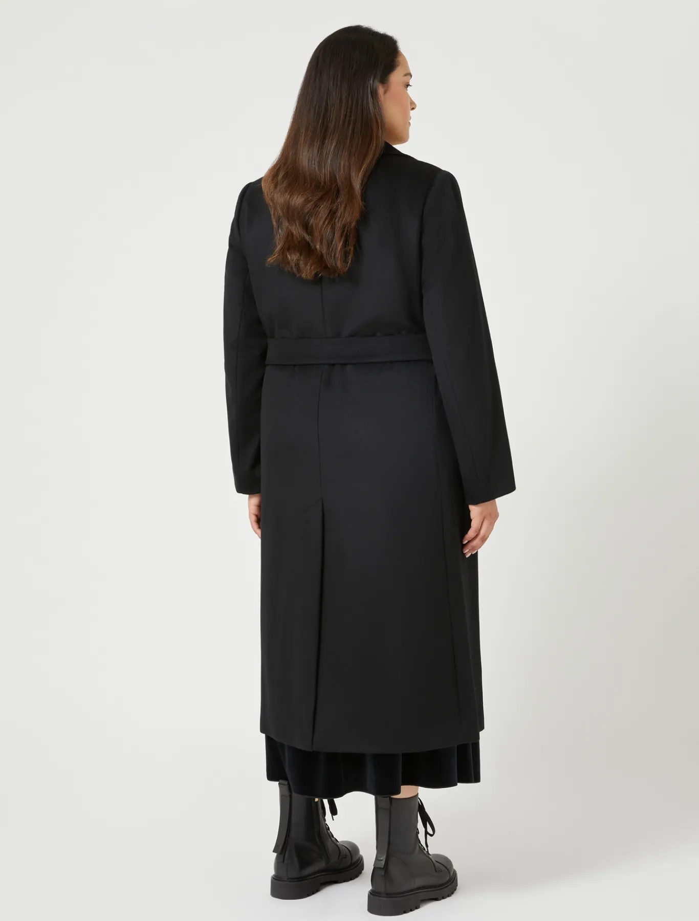 Marina Rinaldi Manteau en drap de laine NOIR Fashion