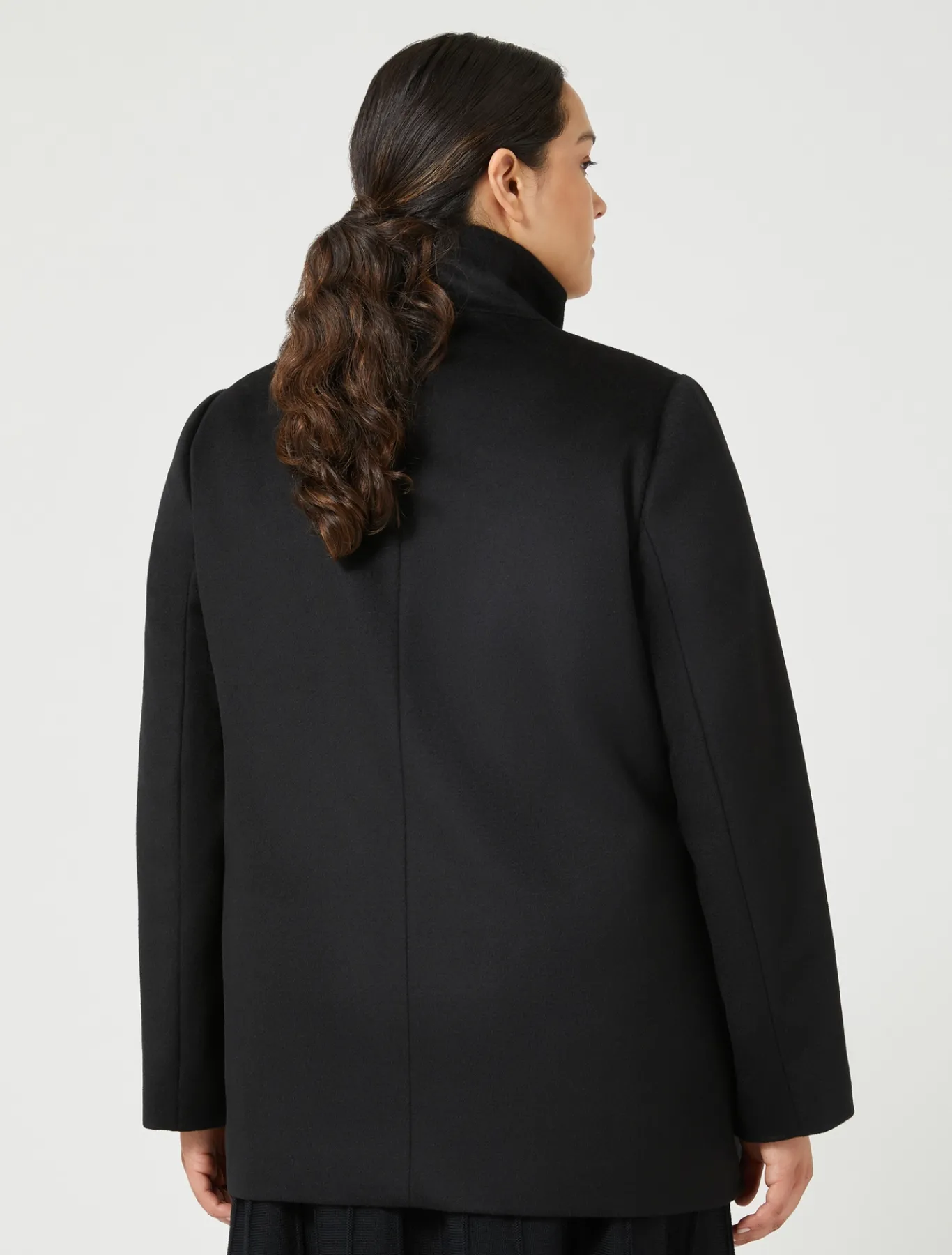 Marina Rinaldi Manteau en drap de laine NOIR Best