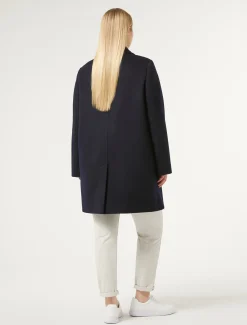 Marina Rinaldi Manteau en drap de laine BLEUNUIT Clearance