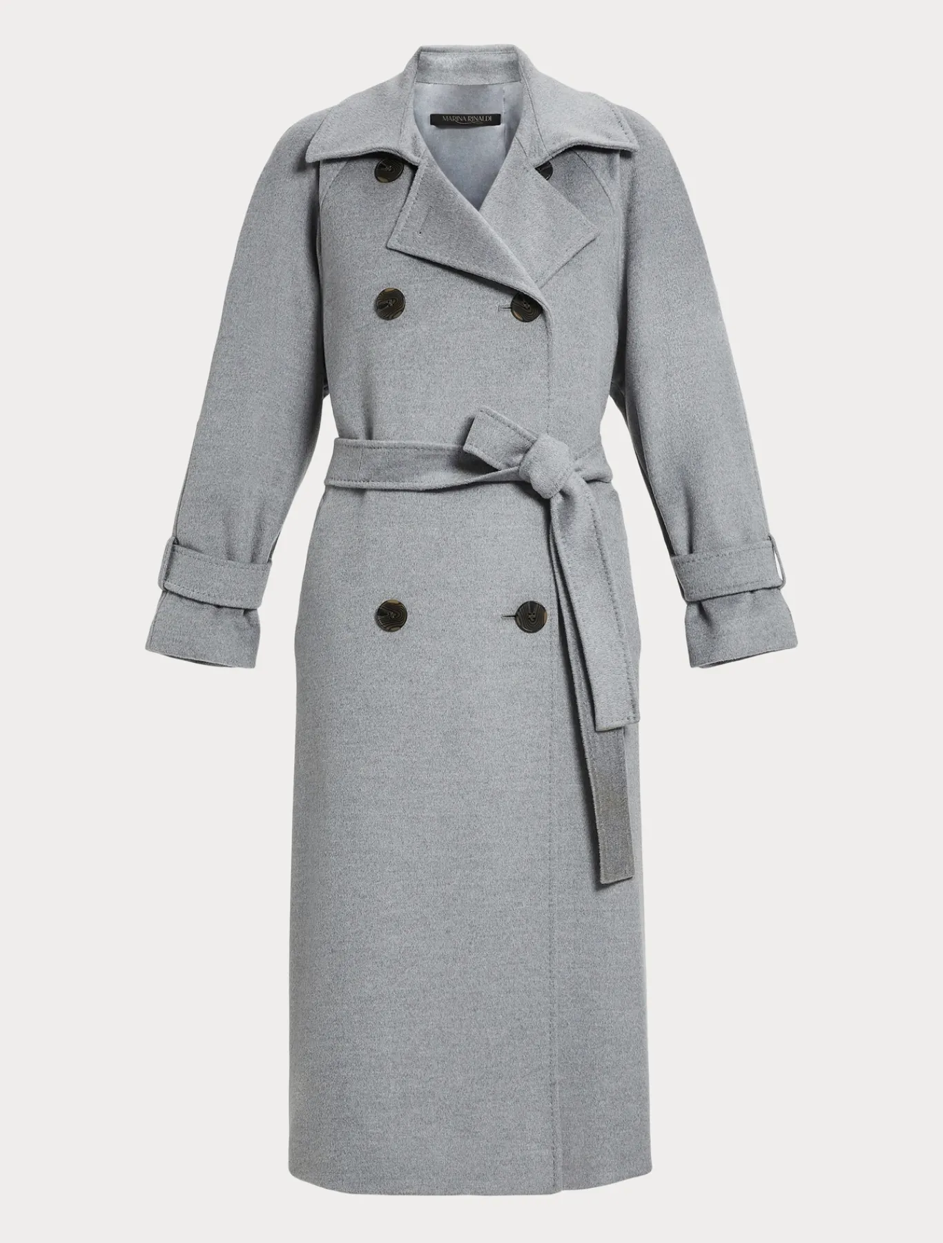 Marina Rinaldi Manteau en drap de laine GRISMOYEN Sale
