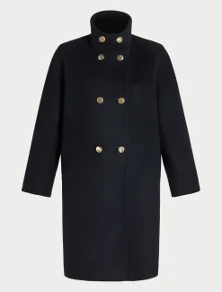 Marina Rinaldi Manteau en drap de laine BLEUNUIT Hot