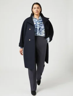 Marina Rinaldi Manteau en drap de laine BLEUNUIT Hot