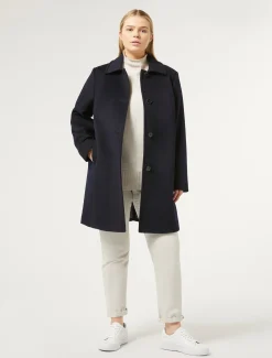 Marina Rinaldi Manteau en drap de laine BLEUNUIT Clearance