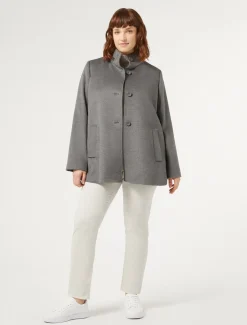 Marina Rinaldi Manteau en drap de laine GRISMOYEN Fashion