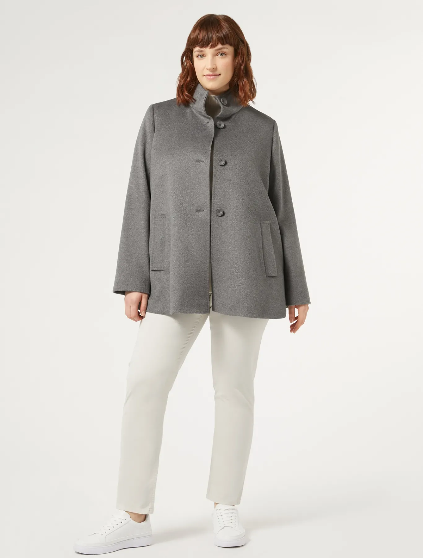 Marina Rinaldi Manteau en drap de laine GRISMOYEN Fashion