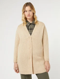 Marina Rinaldi Manteau en fil de maille ALBINO Fashion