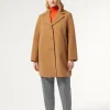 Marina Rinaldi Manteau en jersey et toile de nylon déperlant NOISETTE Sale