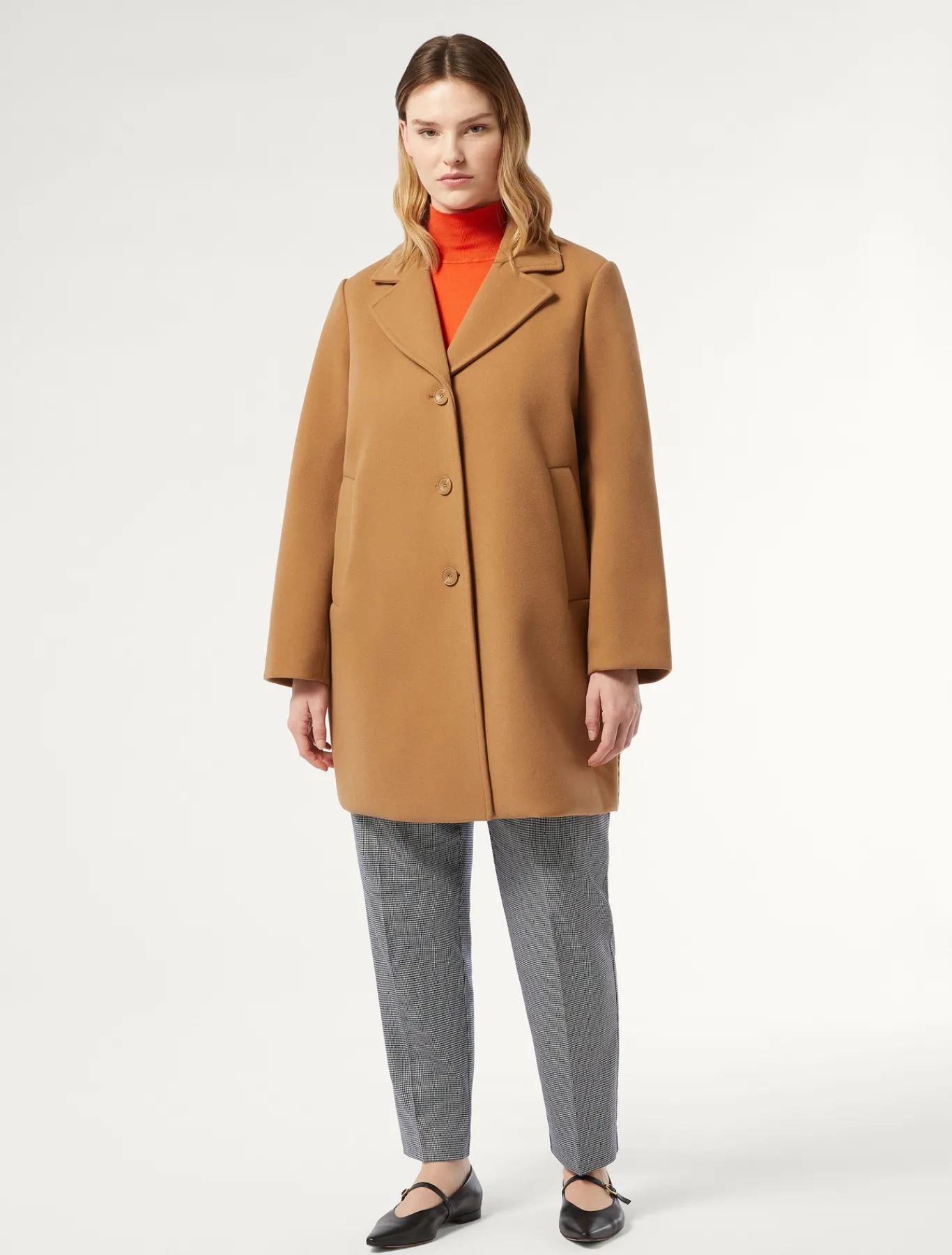 Marina Rinaldi Manteau en jersey et toile de nylon déperlant NOISETTE Sale