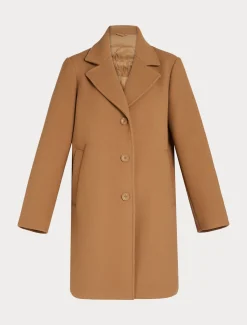 Marina Rinaldi Manteau en jersey et toile de nylon déperlant NOISETTE Sale