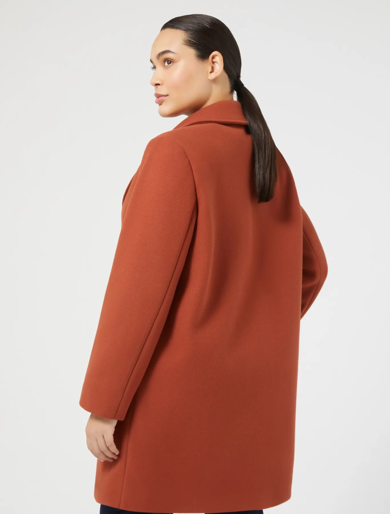 Marina Rinaldi Manteau en jersey stretch MANDARINE New