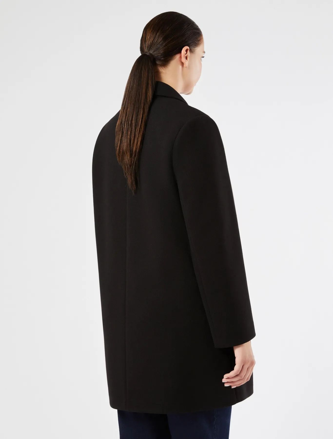 Marina Rinaldi Manteau en jersey stretch NOIR Fashion