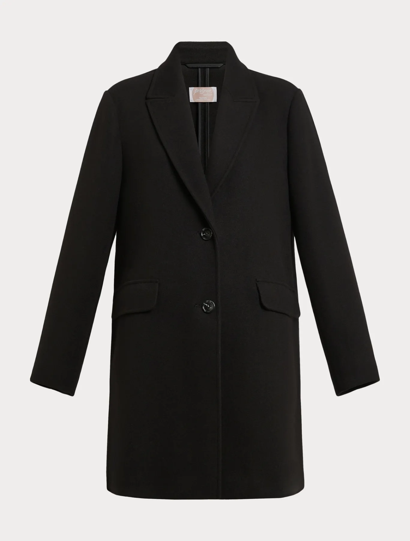 Marina Rinaldi Manteau en jersey stretch NOIR Fashion
