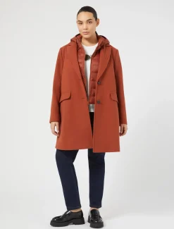 Marina Rinaldi Manteau en jersey stretch MANDARINE New