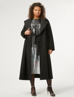 Marina Rinaldi Manteau long réversible NOIR Online