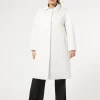 Marina Rinaldi Manteau rembourré en satin imperméable BLANC Fashion