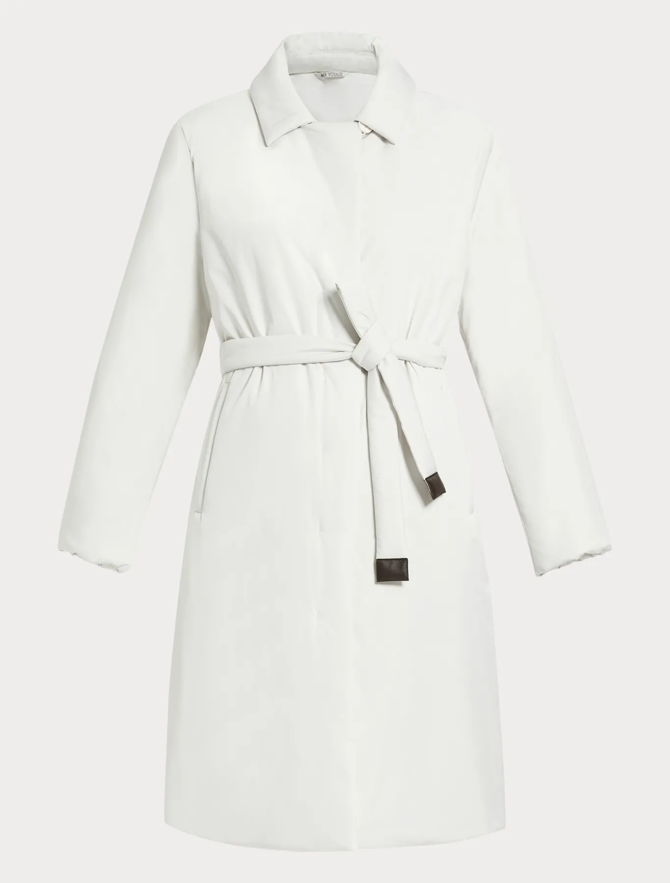 Marina Rinaldi Manteau rembourré en satin imperméable BLANC Fashion