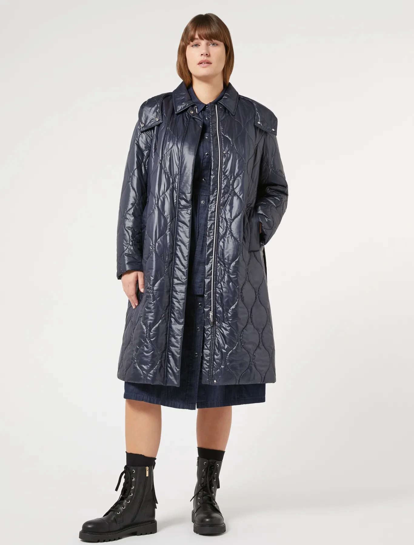 Marina Rinaldi Manteau rembourré imperméable BLEUNUIT Sale