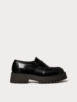 Marina Rinaldi Mocassins en cuir BLEUNUIT Fashion