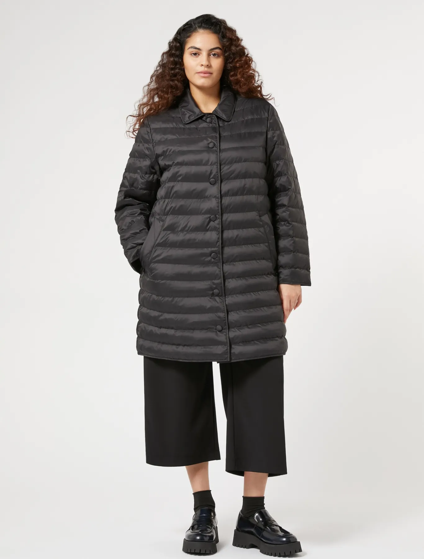Marina Rinaldi Modèle rembourré en toile de nylon déperlante NOIR Best